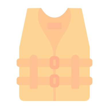 Can yeleği simgesi, vektör illüstrasyonu basit tasarım