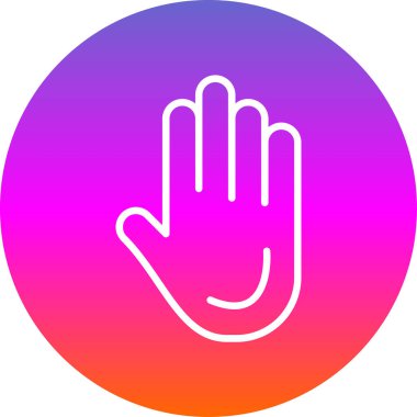 El simgesinin vektör illüstrasyonu 