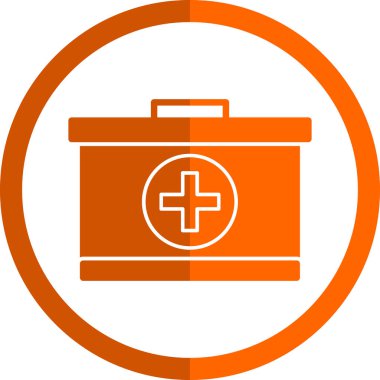 ilk yardım kiti vektör simgesi 