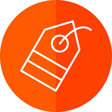 Etiket. Web simgesi basit tasarım