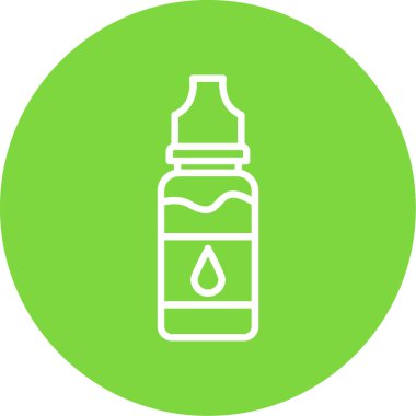 Bir şişe su ikonunun vektör çizimi