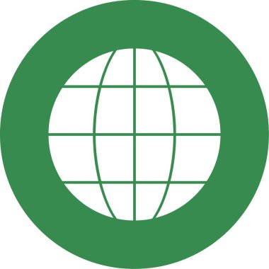 düz dünya haritası simgesi