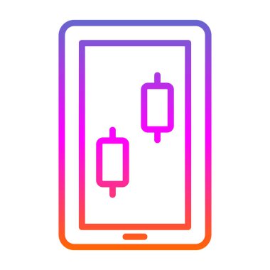 Arkaplanda akıllı telefon simgesi izole edildi. Web sitesi, uygulama, cep telefonu sembolü ve akıllı telefon logosu için son moda telefon şablonu