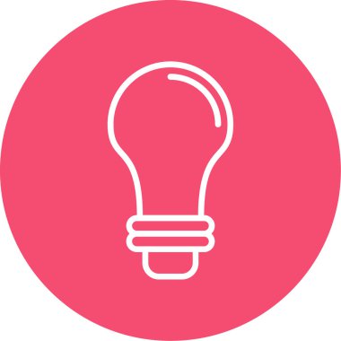 ampul düz simgesi, vektör illüstrasyonu