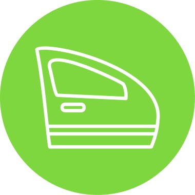 Araba kapısı. Web simgesi basit illüstrasyon