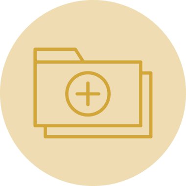 klasör web simgesi, vektör çizim