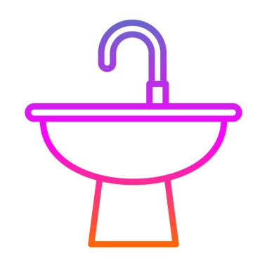 Tuvalet. Web simgesi basit tasarım