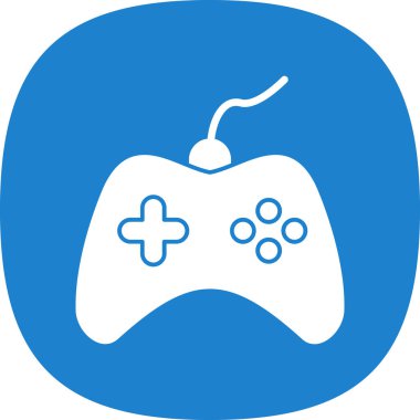 Oyun kontrolörü. Web simgesi basit illüstrasyon