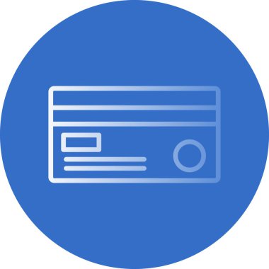 Kredi kartı simgesi, vektör illüstrasyonu