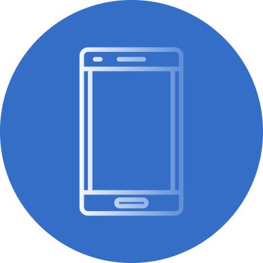 Arkaplanda akıllı telefon simgesi izole edildi. Web sitesi, uygulama, cep telefonu sembolü ve akıllı telefon logosu için son moda telefon şablonu