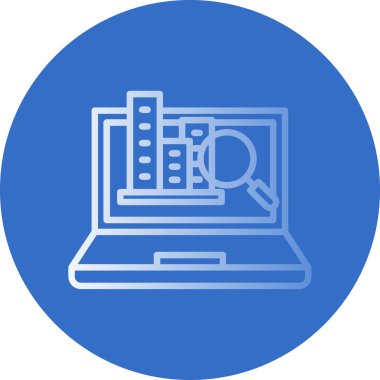 bilgisayar vektör çizgisi simgesi