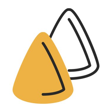 Cuberdon şeker ikonu, Belçika geleneksel tatlısı, vektör illüstrasyonu