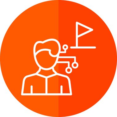 İnsan simgesinin vektör illüstrasyonu