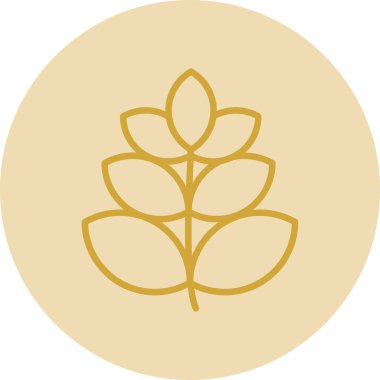 Buğday simgesi, vektör illüstrasyonu basit tasarım