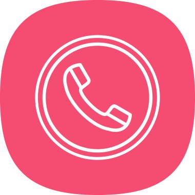 telefon ahizesi simgesi, vektör çizimi basit tasarım