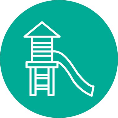 Oyun alanı simgesi vektör çizimi