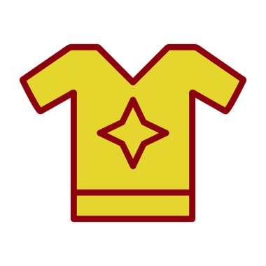 t-shirt simgesi, vektör illüstrasyonu basit tasarım