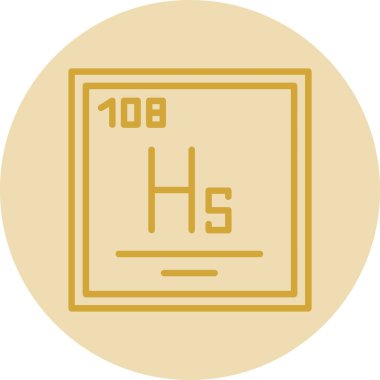 Kimyasal simge, vektör çizimi