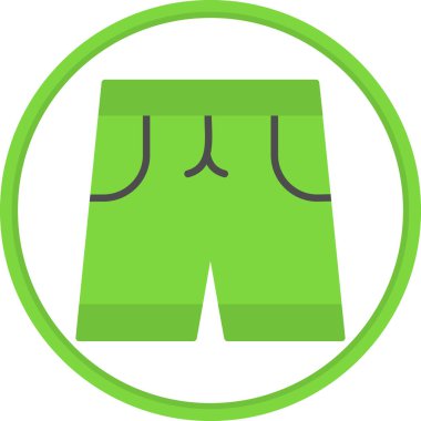 Kısa simge tasarımı, vektör illüstrasyonu 