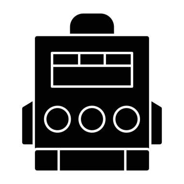 sırt çantası simgesi, grafik tasarımı, vektör illüstrasyonu 
