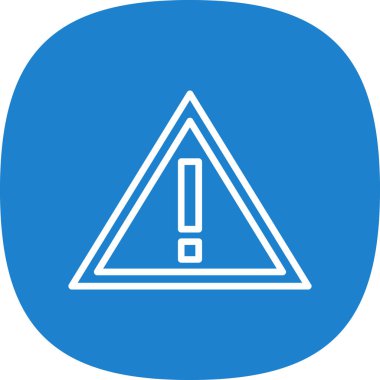 Ünlem işaretli yol işaretinin vektör illüstrasyonu