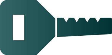 anahtar simgesi, vektör illüstrasyonu basit tasarım