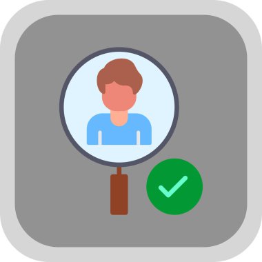 Büyüteci olan bir adamın vektör çizimi