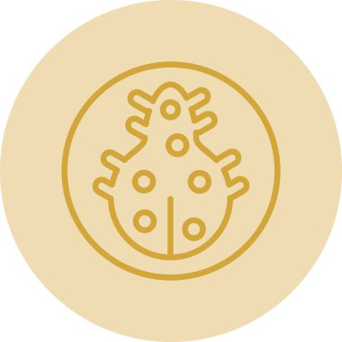 eşsiz cocoium vektör çizgisi simgesi