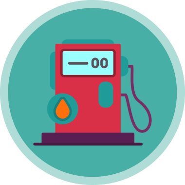 Modern gaz simgesinin vektör illüstrasyonu