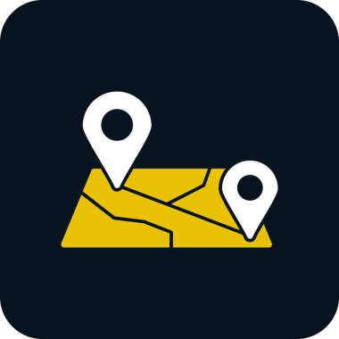 harita pin konumu simgesi düz biçimli