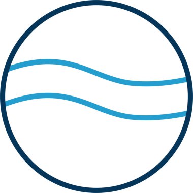 Golf topu web simgesi, basit tasarım