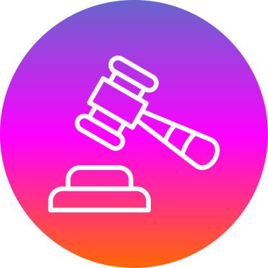 Hukuk simgesinin vektör illüstrasyonu