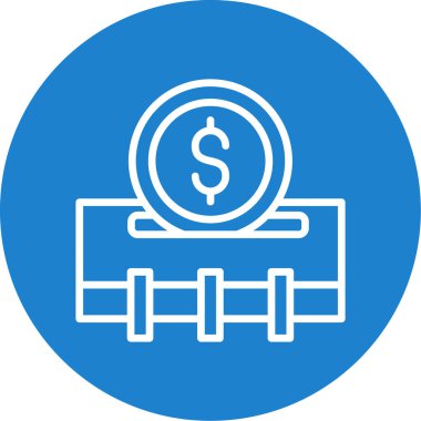 Dolar simgesi vektör illüstrasyonu