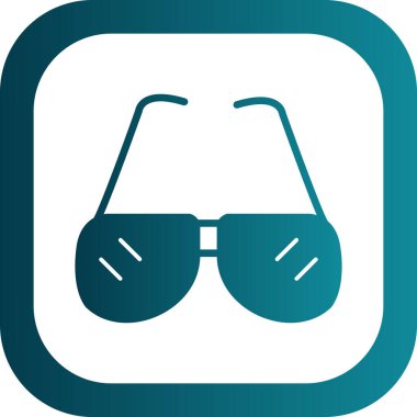 Gözlük. Web simgesi basit illüstrasyon 