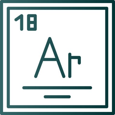 vektör modern simge, periyodik tablo