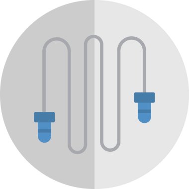 İp atlama ikonu. İzole vektör illüstrasyonu