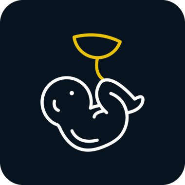 Bebek simgesinin vektör illüstrasyonu