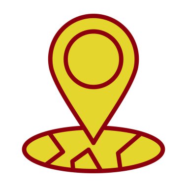 Harita işaretleyici. konum haritası simgesi 