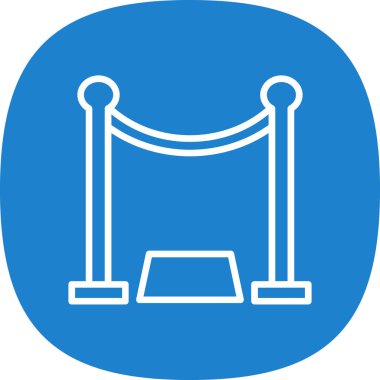 Bariyer Simgesi, vektör illüstrasyonu