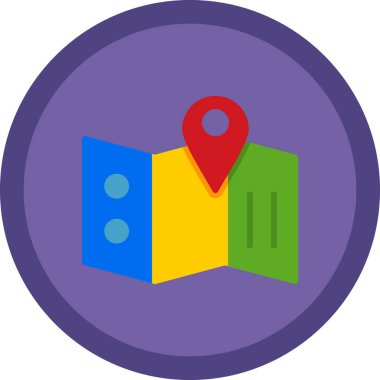 harita pin konumu simgesi düz biçimli