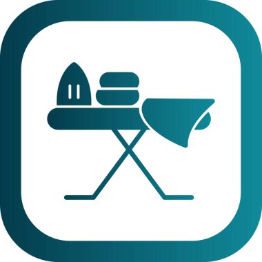 Demir tahta simgesi, vektör illüstrasyonu basit tasarım arkaplanı 