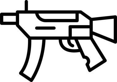 silah silah silahı simgesi ana hat biçiminde