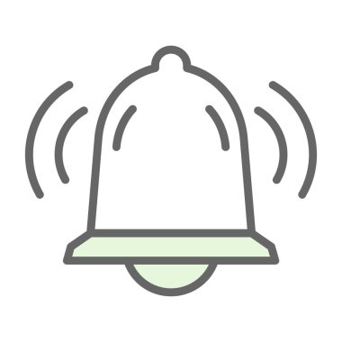 Bir çan simgesinin vektör illüstrasyonu  