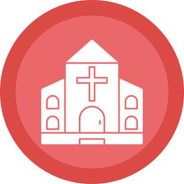 church icon, vector illustration simple design