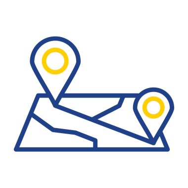 harita pin konumu simgesi düz biçimli