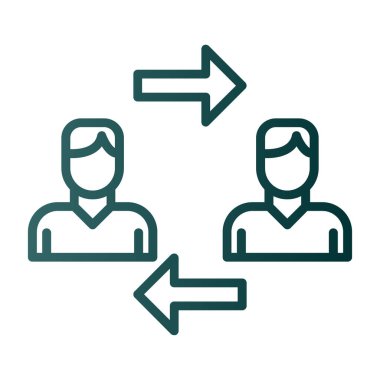 kullanıcı vektörü ince çizgi simgesi