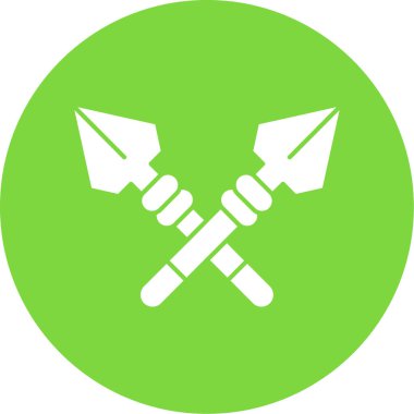 Mızrak logo vektör illüstrasyonu