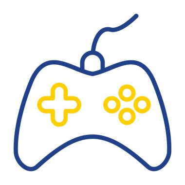 Oyun kontrolörü. Web simgesi basit illüstrasyon