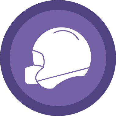 Futbol kask simge vektör çizim