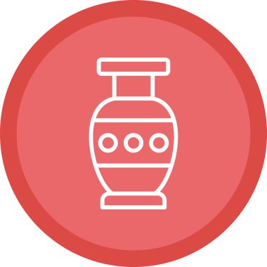 Güzel vazo simgesinin vektör illüstrasyonu             